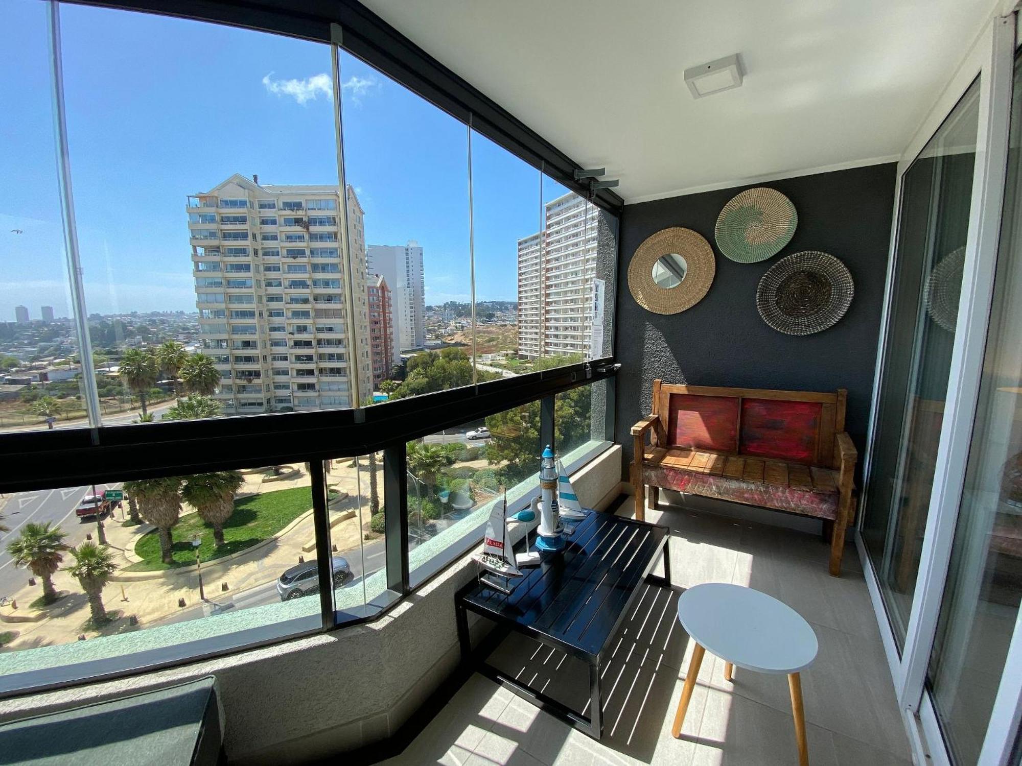Hermoso Y Equipado Depto En Concon. Apartamento